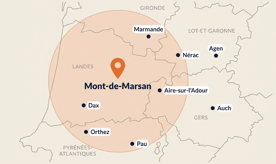 zone géographique cible